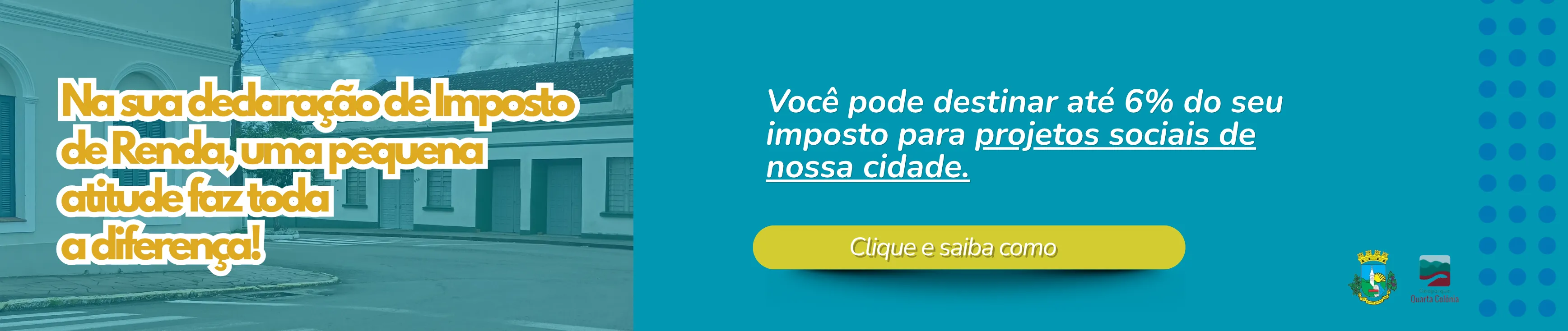 Direcione parte do seu IR para Silveira Martins