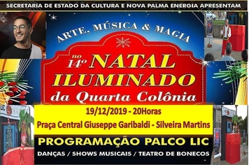 Silveira Martins irá receber Arte, Música e Magia no 14º Natal Iluminado da Quarta Colônia