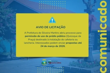 Prefeitura abre processo para uso do Quiosque da Praça como cafeteria ou lancheria