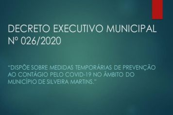 DECRETO EXECUTIVO MUNICIPAL Nº 026/2020