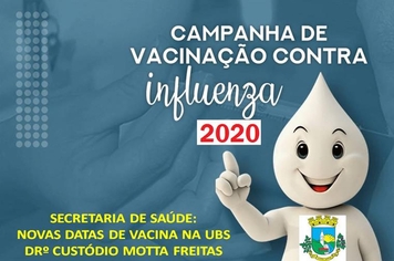 Campanha de Vacinação Influenza - ATENÇÃO AS DATAS