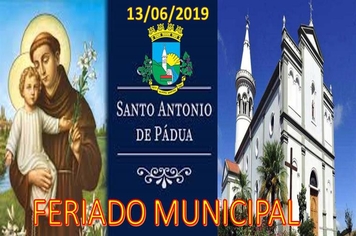 FERIADO MUNICIPAL EM SILVEIRA MARTINS Neste Dia 13/06/2019