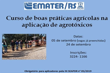 Emater/Silveira Martins Promove Curso de Aplicador de Agrotóxicos