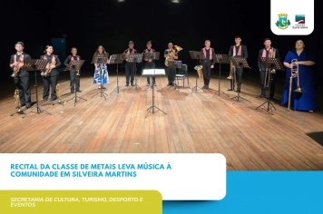 Recital da Classe de Metais leva música à comunidade em Silveira Martins