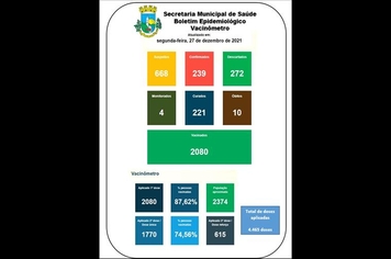 Boletim Epidemiológico 28 dezembro/21