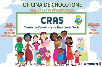 CRAS SILVEIRENSE REALIZA OFICINA DE CHOCOTONE