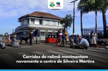 Corridas de rolimã movimentam novamente o centro de Silveira Martins