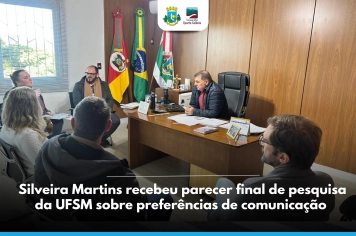 Silveira Martins recebe parecer final de pesquisa da UFSM sobre hábitos de informação da comunidade
