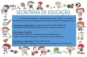 Convocação Secretaria da Educação