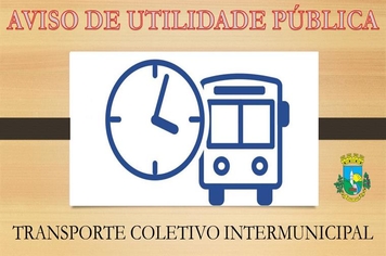 AVISO DE UTILIDADE PÚBLICA - TRANSPORTE COLETIVO INTERMUNICIPAL