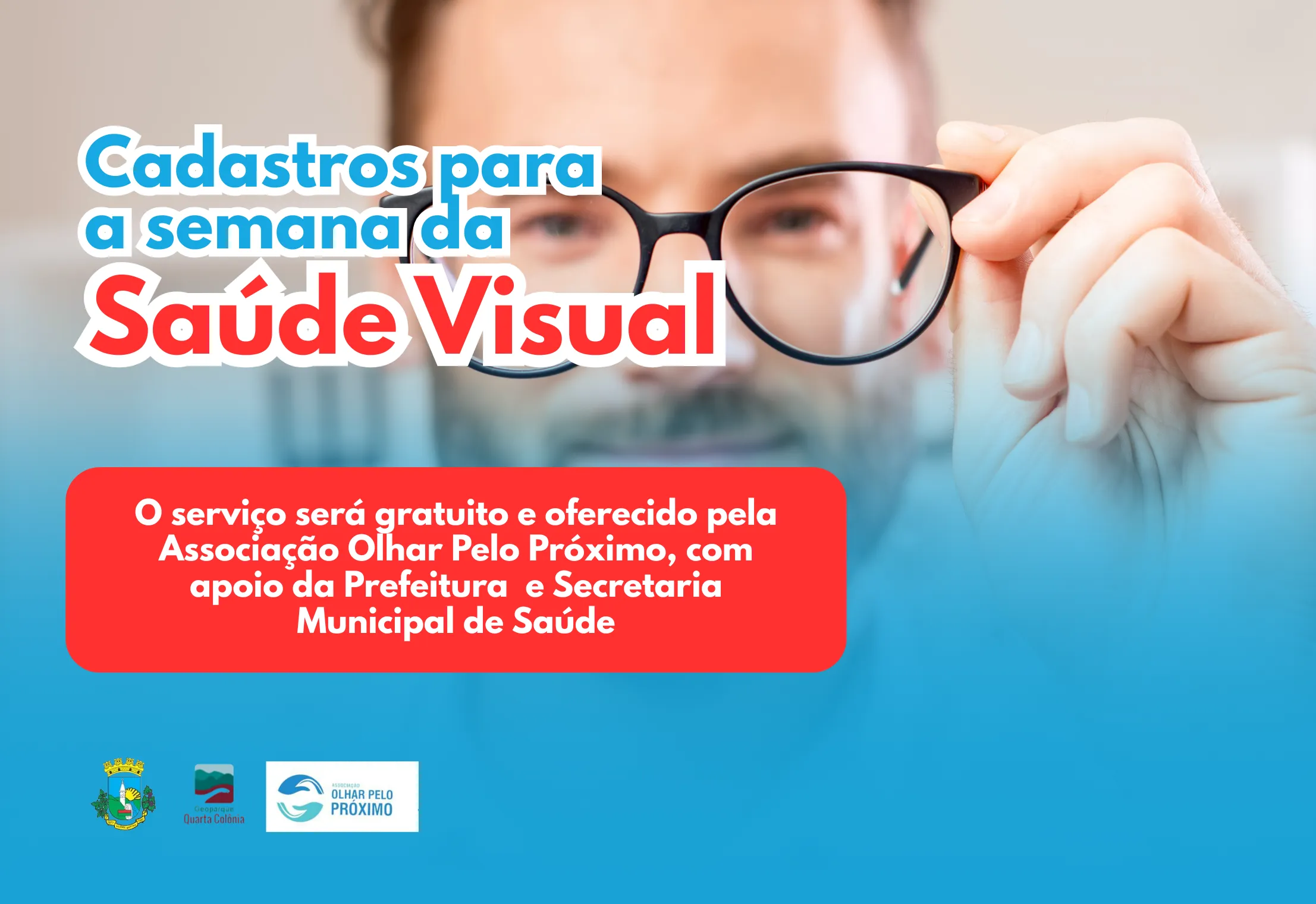 Prefeitura de Silveira Martins abre cadastros para Semana da Saúde Visual com exames gratuitos