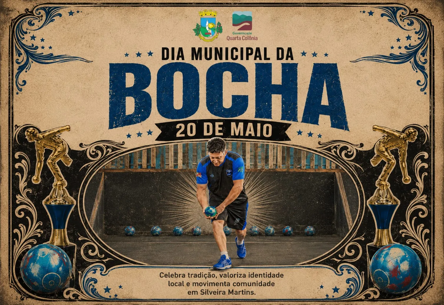 Silveira Martins celebra pela primeira vez o Dia Municipal da Bocha com congresso técnico, jantar e homenagem especial