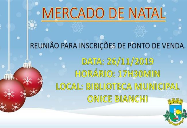 MERCADO DE NATAL NO 6º NATAL ILUMINADO