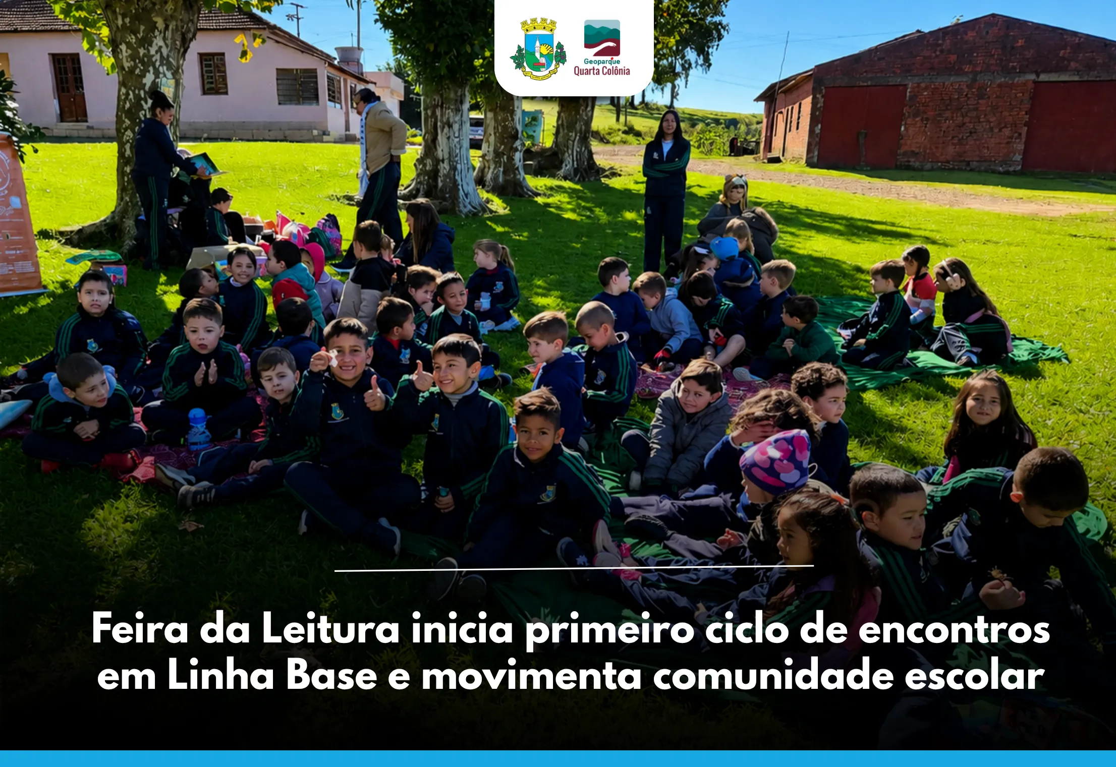 Feira da Leitura inicia primeiro ciclo de encontros em Linha Base e movimenta comunidade escolar