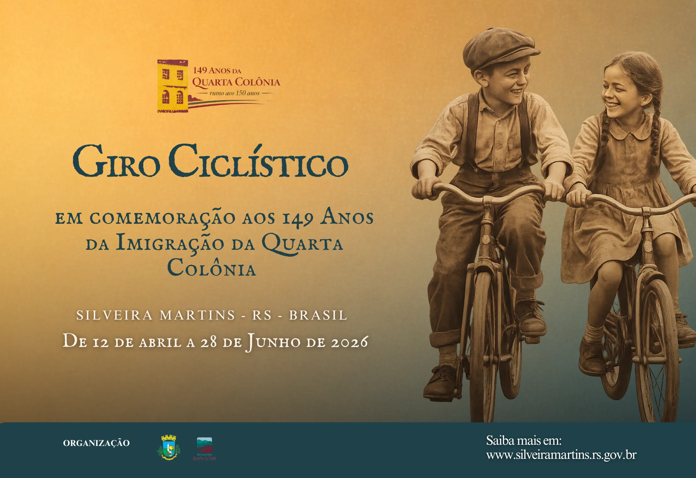 Giro Ciclístico integra programação dos 149 anos da imigração italiana em Silveira Martins
