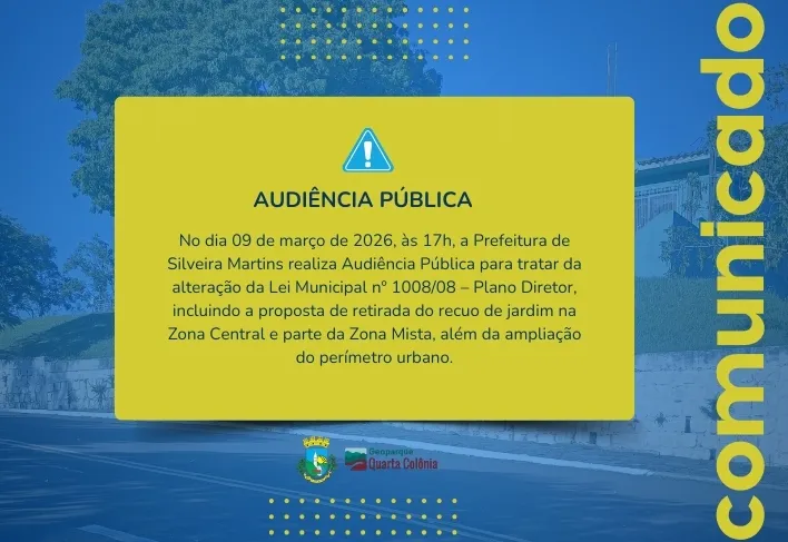 Audiência Pública debate mudanças no Plano Diretor