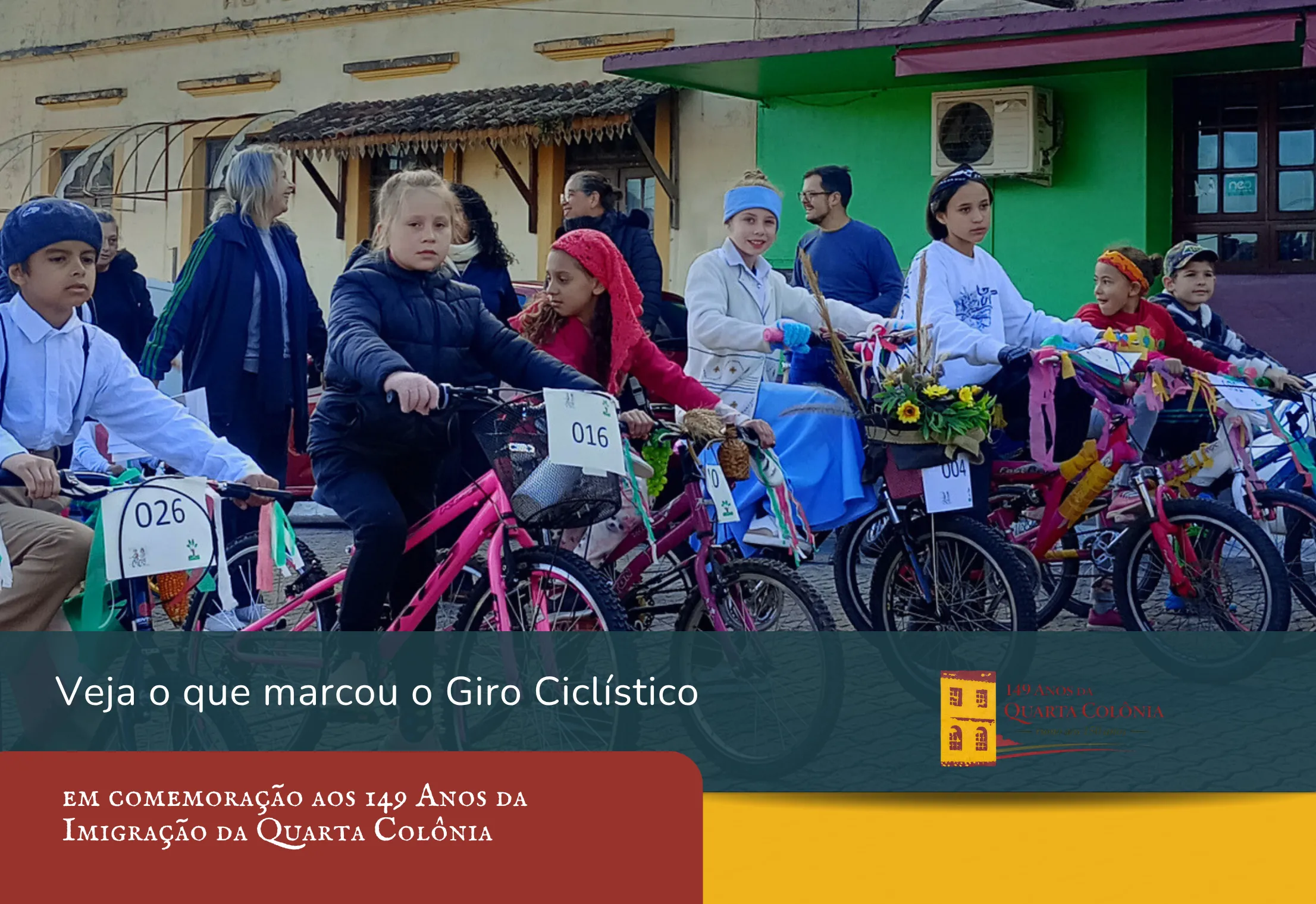 Giro Ciclístico reúne famílias, cultura italiana e atividades de lazer em manhã de integração em Silveira Martins
