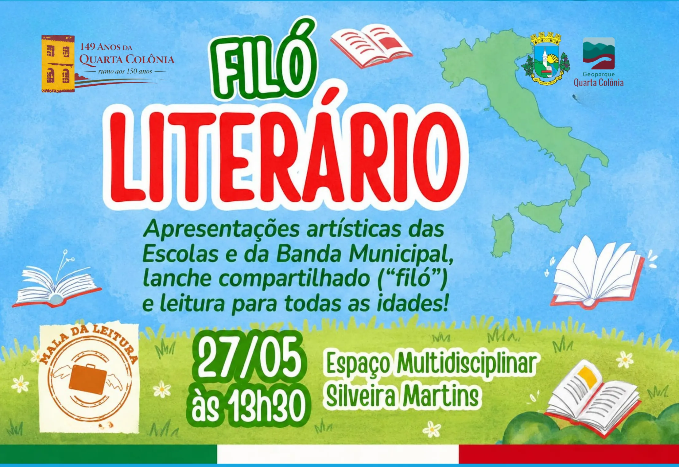 Filó Literário promove cultura, leitura e tradição italiana em Silveira Martins