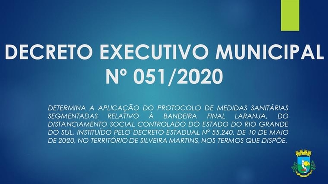 DECRETO EXECUTIVO MUNICIPAL Nº 051/2020