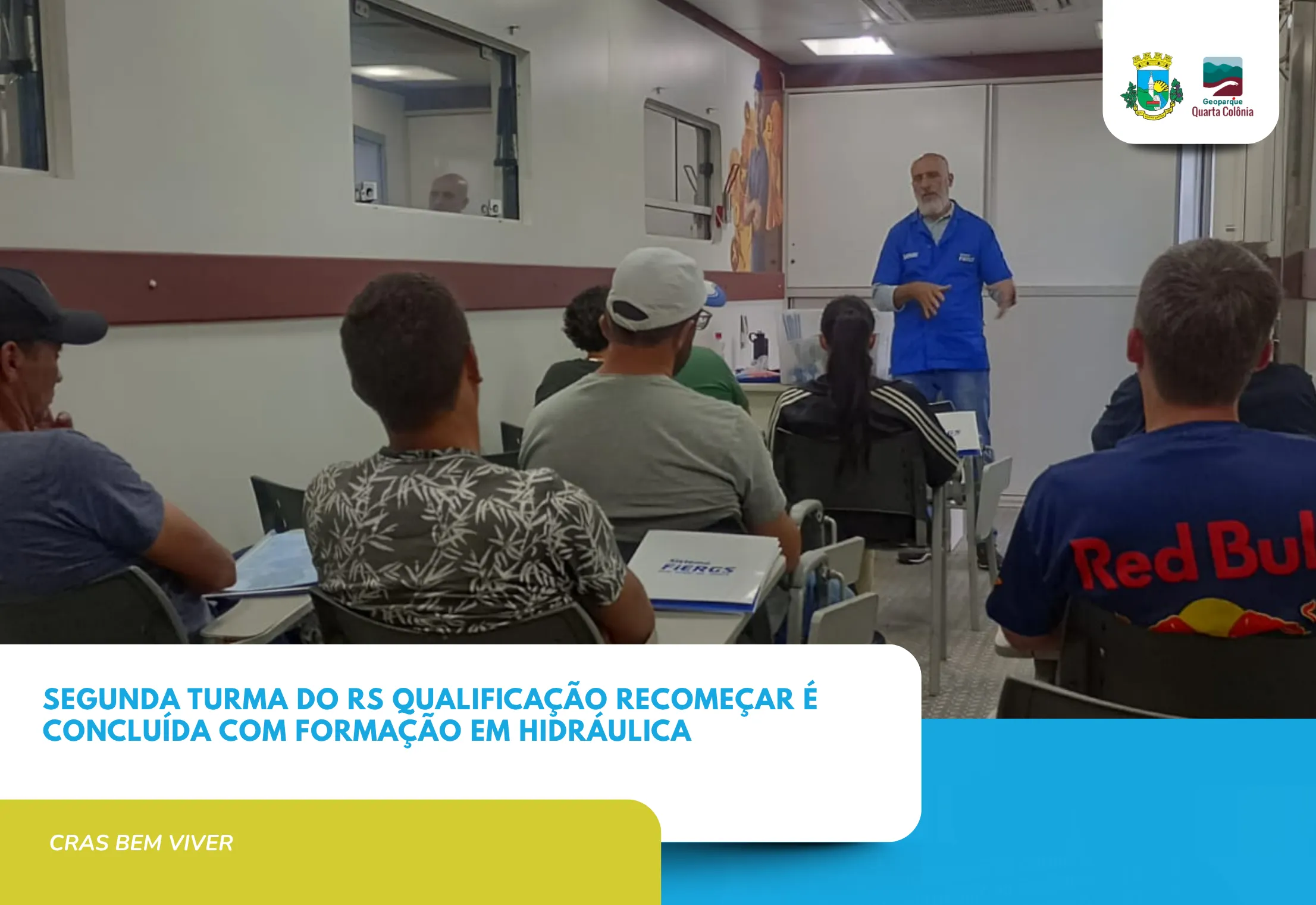 SEGUNDA TURMA DO RS QUALIFICAÇÃO RECOMEÇAR É CONCLUÍDA COM FORMAÇÃO EM HIDRÁULICA