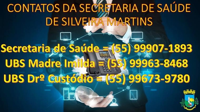 Contatos da Secretaria de Saúde