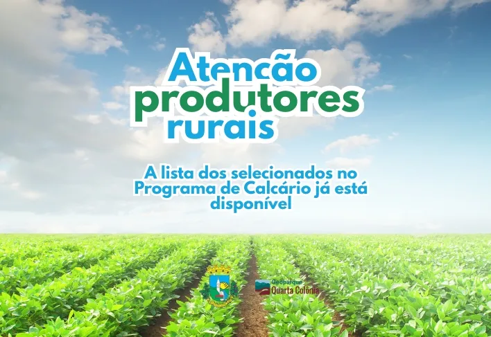 Produtores rurais são selecionados para receber apoio do Programa de Calcário em Silveira Martins