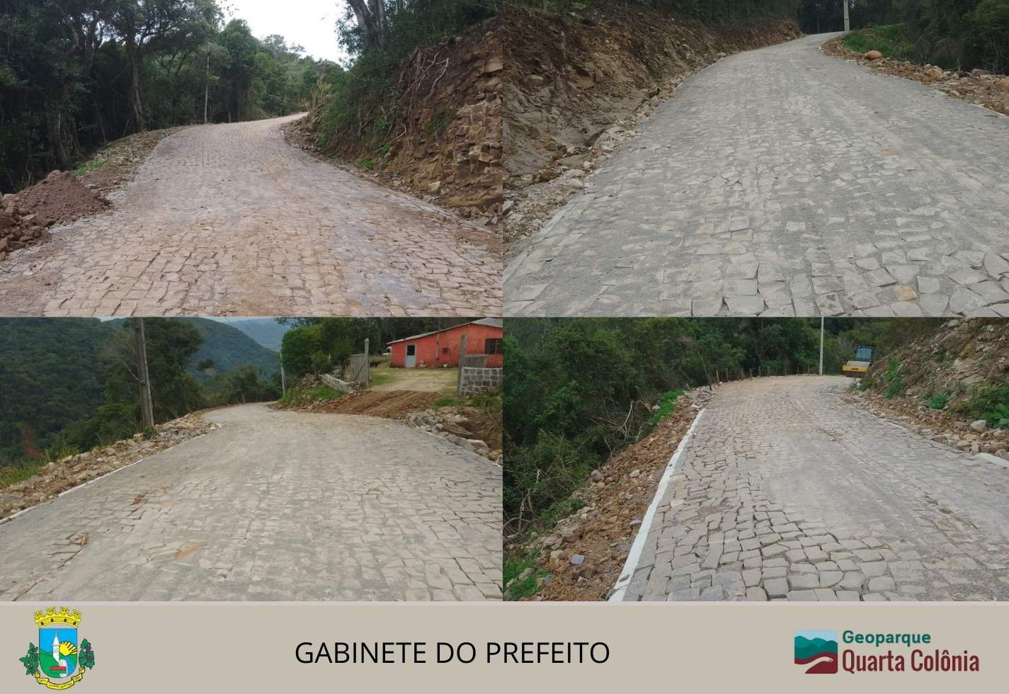 PAVIMENTAÇÃO COM PEDRAS IRREGULARES 