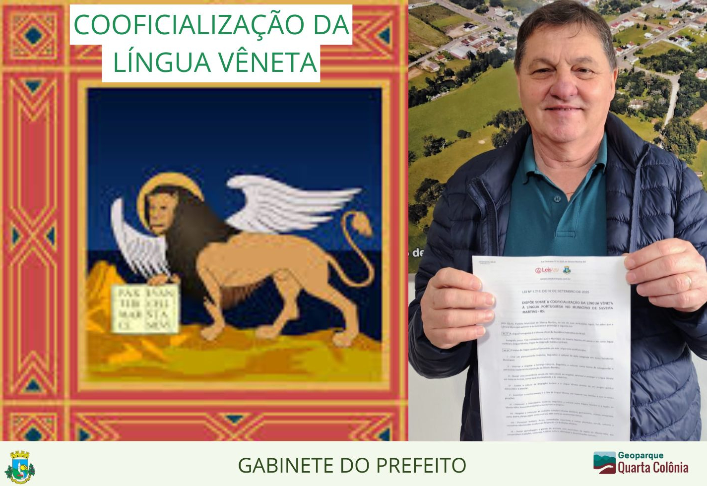 Silveira Martins Cooficializa a Língua Vêneta